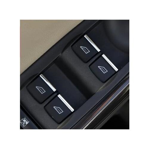 Car styling Windows lift switch button trim sticker case for Ford Focus 2 Focus 3 Fiesta Ecosport KUGA S-MAX ,auto accessories
