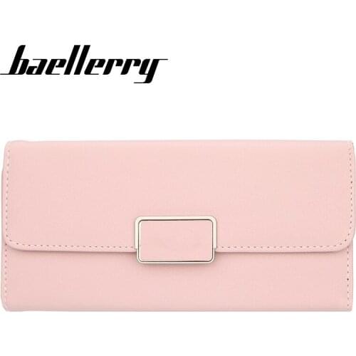 Wholesale Baellerry Large Capacity Women Wallets Long Wallet Cell Phone Pocket Card Holder Women Clutch Bag 150PCS/lot