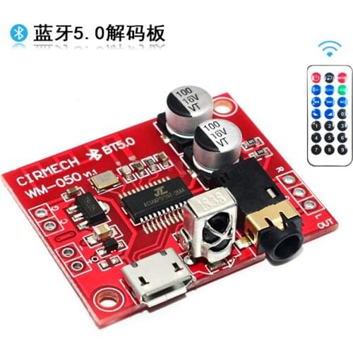 Bluetooth-compatible 5.0 Decoder Board DIY Lossless Audio Receiver Module High Fidelity Stereo Support Remote Control
