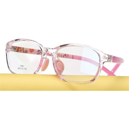 Childrens glasses Boy Girl Eyeglasses Lightweight Eyewear Frame Children Prescription Glasses frame Silicone nose care 686