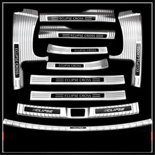For Mitsubishi Eclipse Cross 2018-2020 stainless steel Rear Bumper Car door cover inside and outside door sill plate Car styling