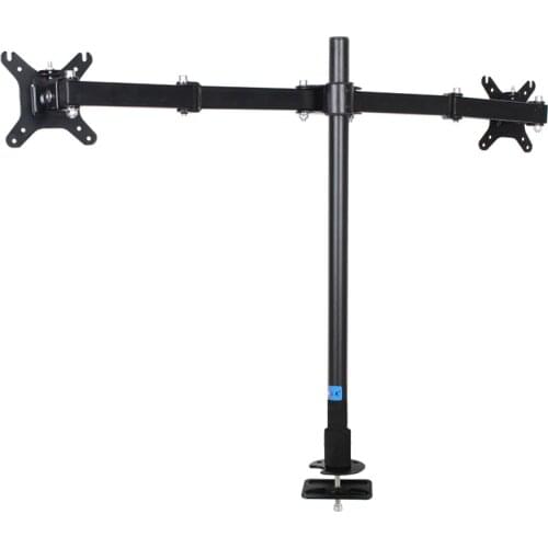 HILLPORT Fully Adjustable Dual Arm LCD LED Monitor Desk Mount Stand Bracket for 13"-32" Screens with 45 degree Tilt XCD5011