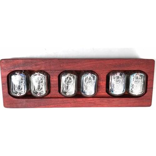 IN12 glow tube clock tube creative decoration retro gift glow clock African red pear DIY decoration IN-12