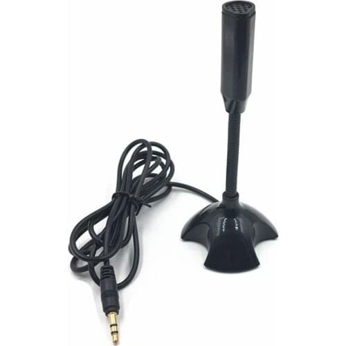 3.5mm Interface Drive-free Computer Microphone Recording KTV Voice Notebook Mic 120CM Multimedia Desktop Microphones For Meeting