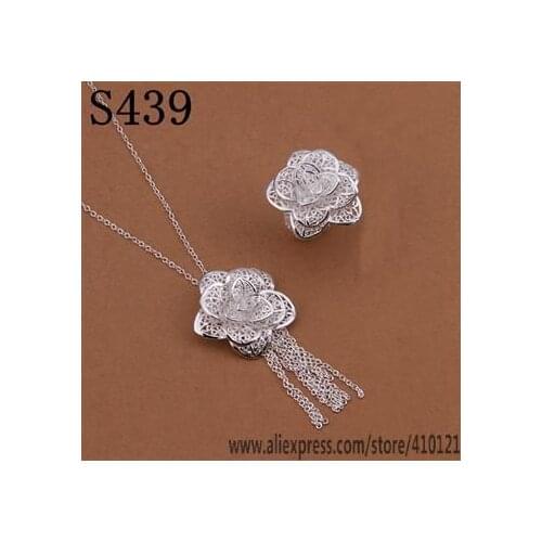 S439 Hot Sale High Quality Anniversary Gifts Jewelry Sets,Wholesale Jewelry Elegant Charms Fashion Necklace Ring /djjamaqa