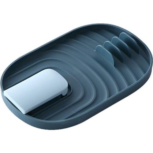 Spatula Ladle Shelf Spoon Rest Pot Lid Holder Rack Cover Strainer Pad Kitchen H58C