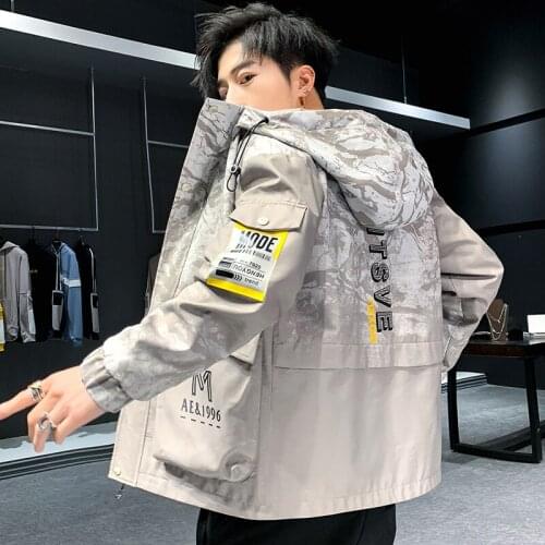 2021 Spring Jacket Men Coat Fashion Slim Windbreaker Clothes Outside Thin clothes Autumn High Quality Printed Logo Men Clothes