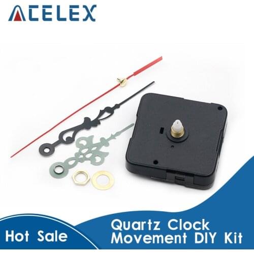 Professional And Practical Quartz Wall Clock Movement Mechanism DIY Repair Tool Parts Kit with Red Hands