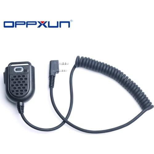 2021 Mini LED Shoulder Speaker Mic For Kenwood TYT F8 Baofeng UV5R Retevis Radio Handheld Walkie Talkie Microphone Accessories