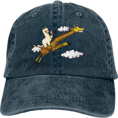 Wholesale Denim Cap Llama Ice Cream Riding Giraffe Baseball Dad Cap Adjustable Classic Sports For Men Women Hat