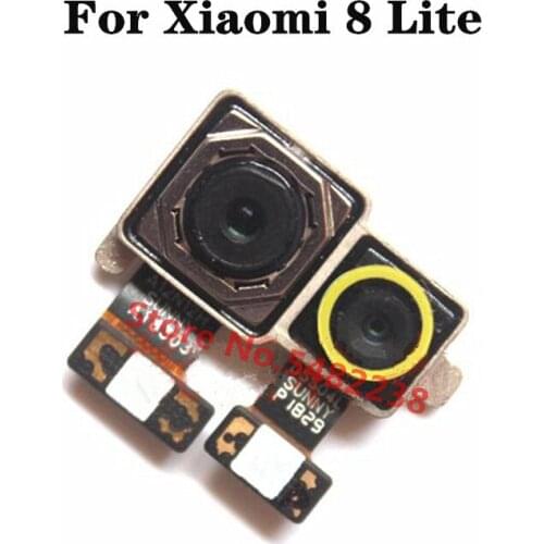 Original Back Main Camera Flex Cable For Xiaomi 8 Lite Mi8lite Rear Front Camera module connector Testing work Replacement parts
