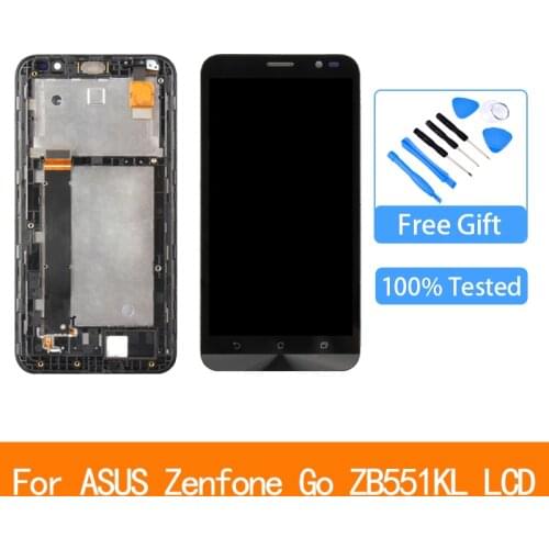 Original LCD For ASUS Zenfone Go TV X013D ZB551KL LCD Display Touch Screen Assembly With Frame For ASUS GO TV LCD 5.5"