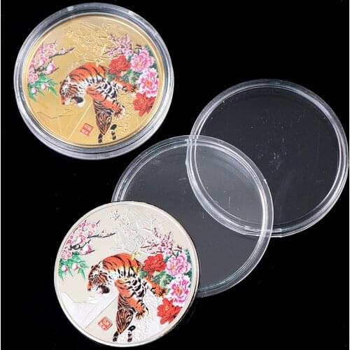 2022 China New Year Tiger Year Original Commemorative Coin Bimetal Collection 1pcs