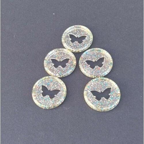 New 12PCS 26MM colorful transparent butterfly binder ring DIY plastic binder 360-degree rotating learning work binding supplies