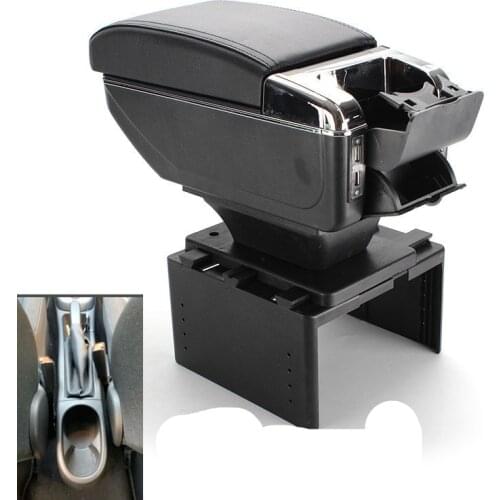For opel corsa E Armrest box with cup holder ashtray decoration products accessories With USB interface