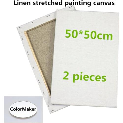 50x50cm Professional manufacture,factory supply,wholesale stretched canvas with different material for canvas