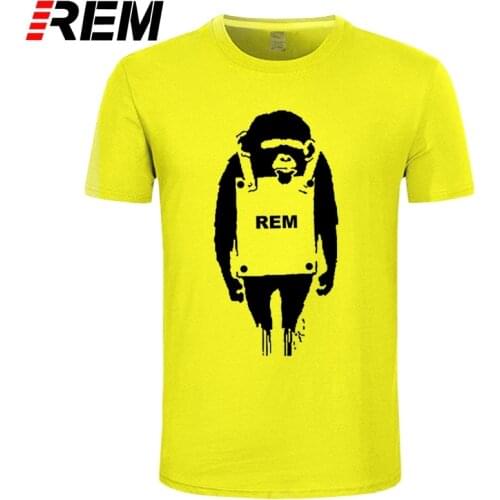 REM Banksy Laugh Now Mens T Shirt Graffiti Art
