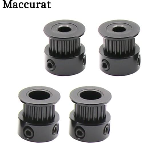 2pcs Black GT2 Timing Pulley 20 Tooth 16 Tooth Wheel Bore 5mm 8mm Aluminium Gear Teeth Width 6mm 3D Printer Parts Pulley
