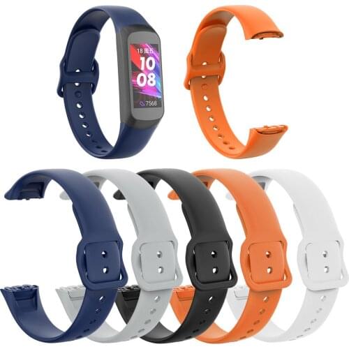Durable Watch Strap Delicate Design TPU Silicone Strap Wristband Replacement for Samsung Galaxy Fit SM-R370 Smartwatch