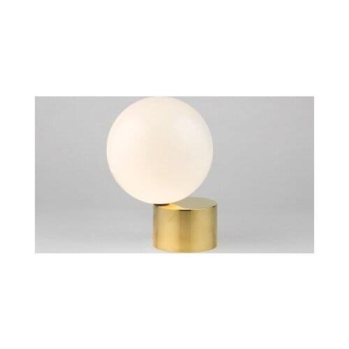 Post modern glass ball led color glass study lamp bedside lamp table light for bedroom bedroom deco