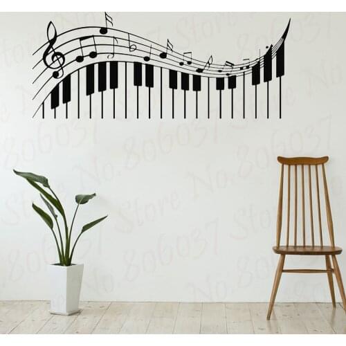 Vinyl Wall Decals Music Is Life Music Quotes Wall Sticker Fashion Art Stickers Music Equalizer Adhesive Wall Home Decor WL915