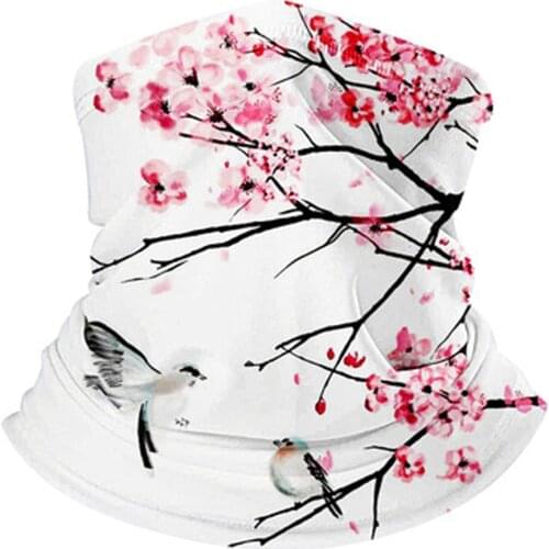 1PC Face Cover Cycling Motorcycle Head Scarf Neck Warmer Face Balaclava Ski Balaclava Headband Printed Mouth Muffler Breathable