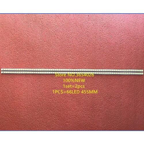 2pieces/lot LED-40V600 LED Backlight strip for 40E19HM V-8229-A03-50/60 015B8000-A03-R00-8229 015B8000-A03-L0 66LED 455MM