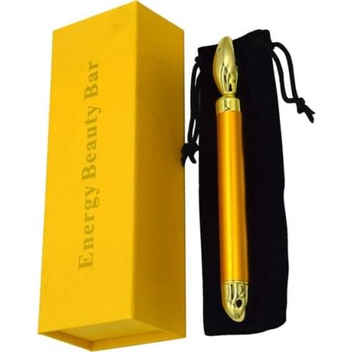 24k Gold Beauty Bar Skin Care Pulse Firming Facial Roller Massager Anti-aging