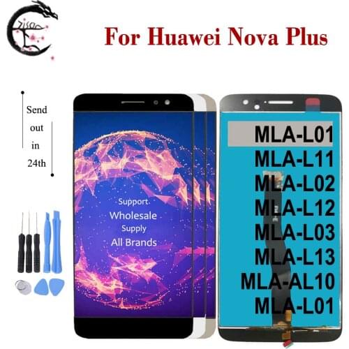 5.5" LCD With Frame For Huawei Nova Plus LCD Display Screen Touch Digitizer Assembly Novaplus Display MLA-L01 MLA-L11 MLA-L12