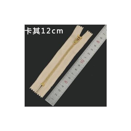 A19 Sewing supplies Real copper zipper Navy black jeans / casual pants metal copper zipper pants placket metal iron zipper