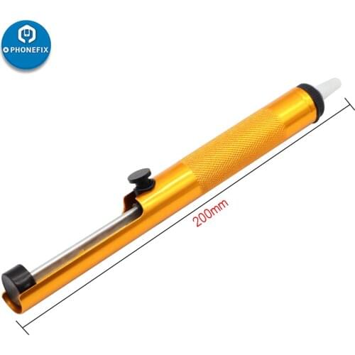 Aluminum Desoldering Pump Suction Tin Vacuum Soldering Iron Sucker Pen Removal Hand Welding Tools for Phone Motherboard Repair