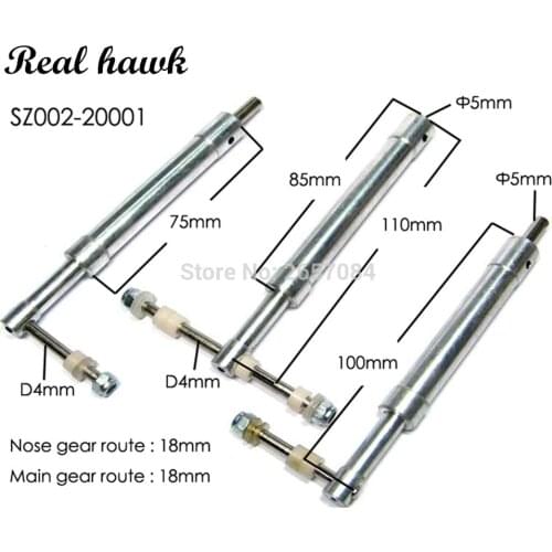 Anti-Vibration Landing Gears For Class 60-120 RC Airplane Shock Absorbing aircraft model parts