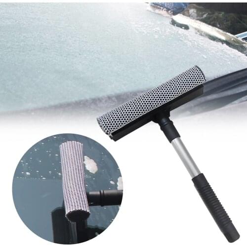 Cleaning Brush Car Window Squeegee Window Handle Non-Telescopic Rod Glass Squeegee Home Cars Auto Care Cleaning Tools Wholesale