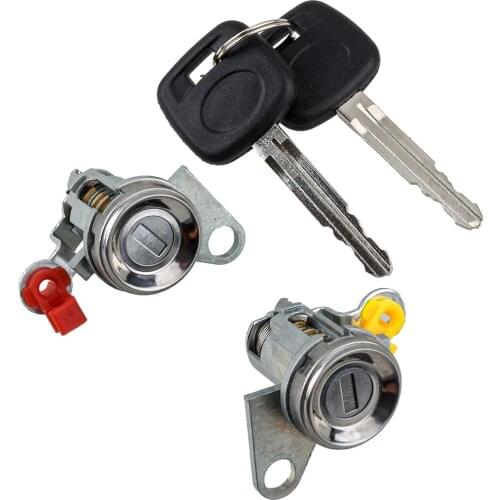 Door Lock Cylinders Tumbler With Keys Set Fit for Toyota Corolla Geo Prizm 1993 1994 1995 1996 1997 69052-12340 69052-12360