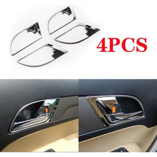 For Honda CRV CR-V 2008 2007-2011 ABS Chrome Steel Inner Door Handle Frame Trim 4PCS
