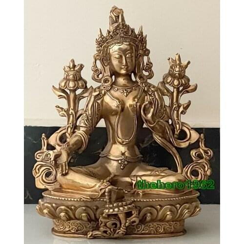 Temple Padmapani Buddhism Buddha Tara GuanYin Bodhisattva Old bronze Statue