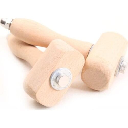 Leather Tools Beech Wooden Hammer Mounting Handle Carvin Leathercraft Tool Arts Crafts Sewing