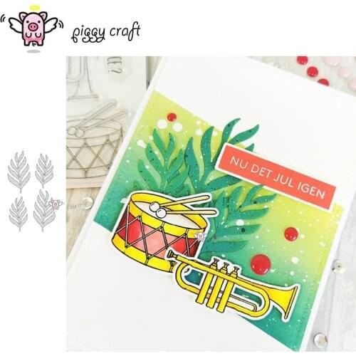 Piggy Craft metal cutting dies cut die mold New Leaf decoration Scrapbook paper craft knife mould blade punch stencils dies