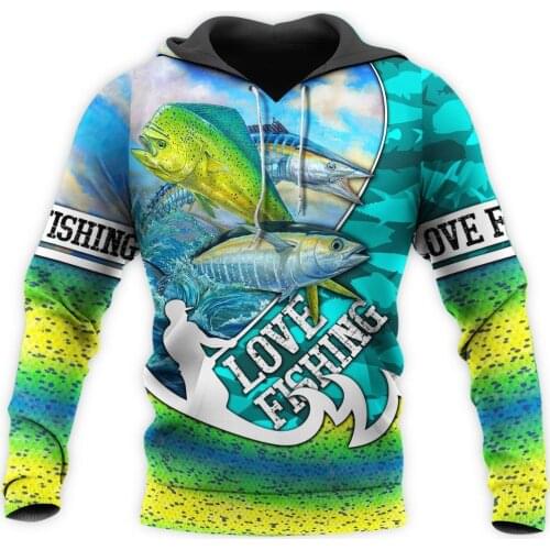 Love Fishing 3D Printed Fashion Hoodies Harajuku Streetwear Unisex Casual Pullover Autumn Jacket Tracksuits L709