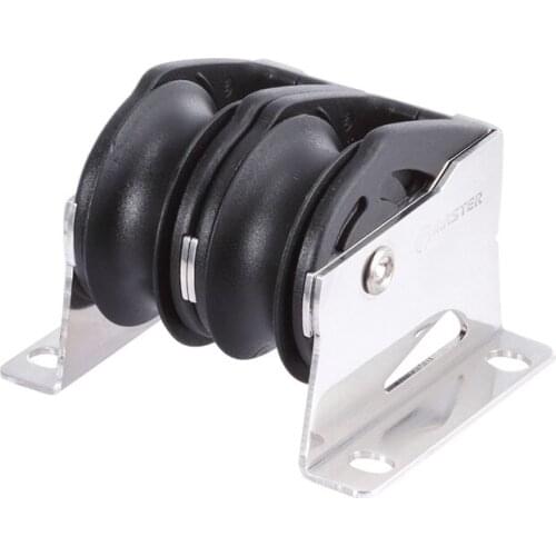 Marine Boat Yacht Sailboat Dinghy 38mm 1 1/2 Inch Deluxe Double Upright lead Block Small Boat Block Master SPB-3816F