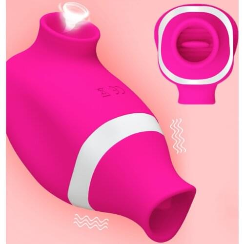 Powerful Vagina Sucking Vibrator Tongue Licking Nipples Clitoris Stimulator Orgasm Intimate Goods Sex Toys For Couples Women