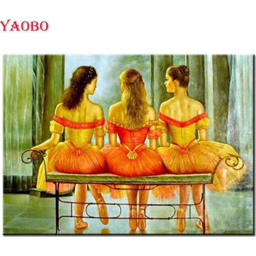 Ballet girl Diamond Painting cross stitch Full Round New DIY Drill rhinestone diamond Embroidery accessories 5D Home Decoration