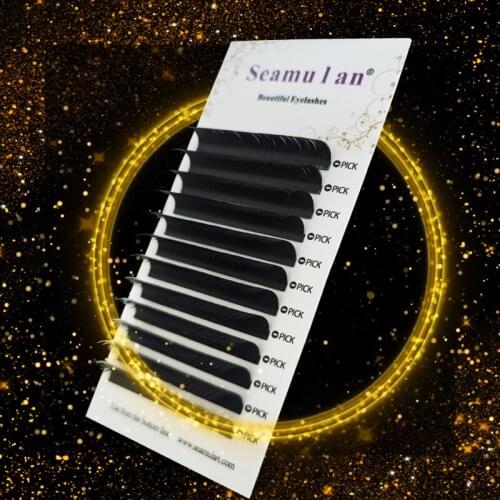 Seamulan mink eyelashes 6-15mm mix individual eyelashes russian volume eyelashes extension makeup beauty maquiagem cilios