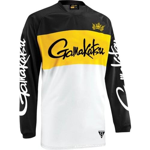 New 2021 Summer GAMAKATSU Fishing Jersey Men Clothing Fishing Clothes Anti-UV Quick-Dry Breathable Long Sleeve Fishing Shirt