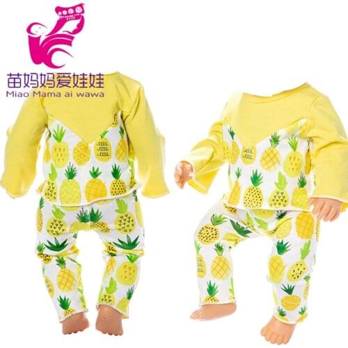43cm baby doll clothes 18 inch girl doll clothes pants set children birthday gift