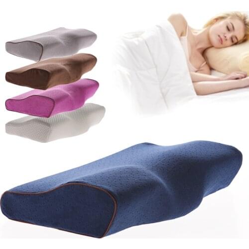 Memory Foam Bedding Pillow for Neck Pain Sleeping protection Neck Pad Slow Rebound Health Support Cervical Relieve Stress Brain