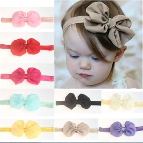 Baby Headband DIY Girls Ribbon Bowknot Headband Newborn Baby Bows Headwear Toddler Infant Kids Headdress Girls Hair Accessories