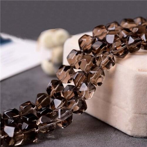 RONGQING 1Pack Faceted Quartz Crystal Loose Beads for Jewelry Making Fashion Sisters Handmade Jewelry cordon bijoux