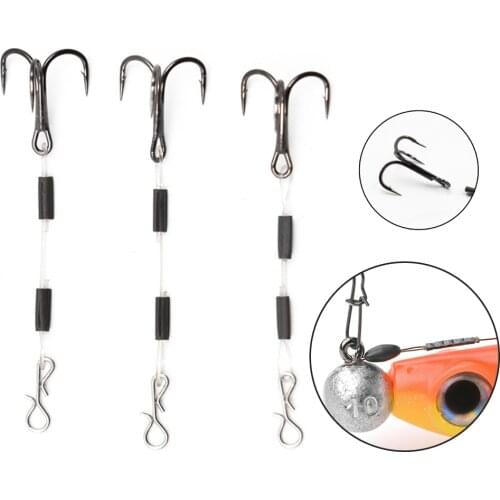 Baits Terminal Fishing Hook Bass Lure Metal Predator Sharp Stainless Steel