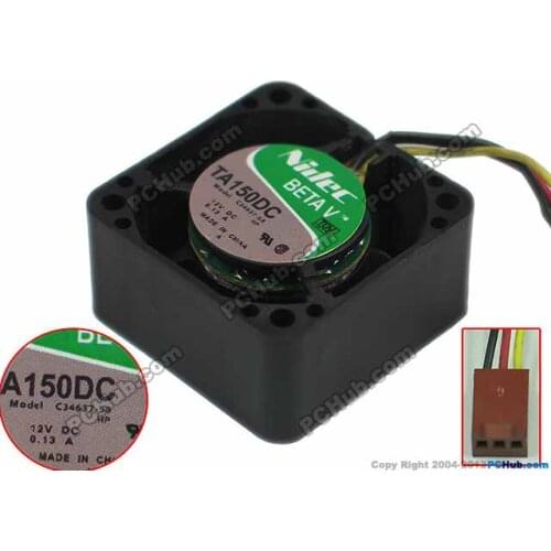 Nidec C34637-58 DC 24V 0.13A 40x40x20mm Server Cooling Fan
